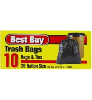 BEST BUY TRASH BAGS 12/26 GALLON