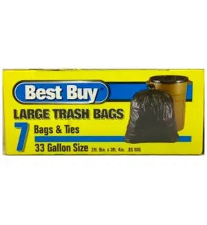 BEST BUY TRASH BAGS 12/33 GALLON