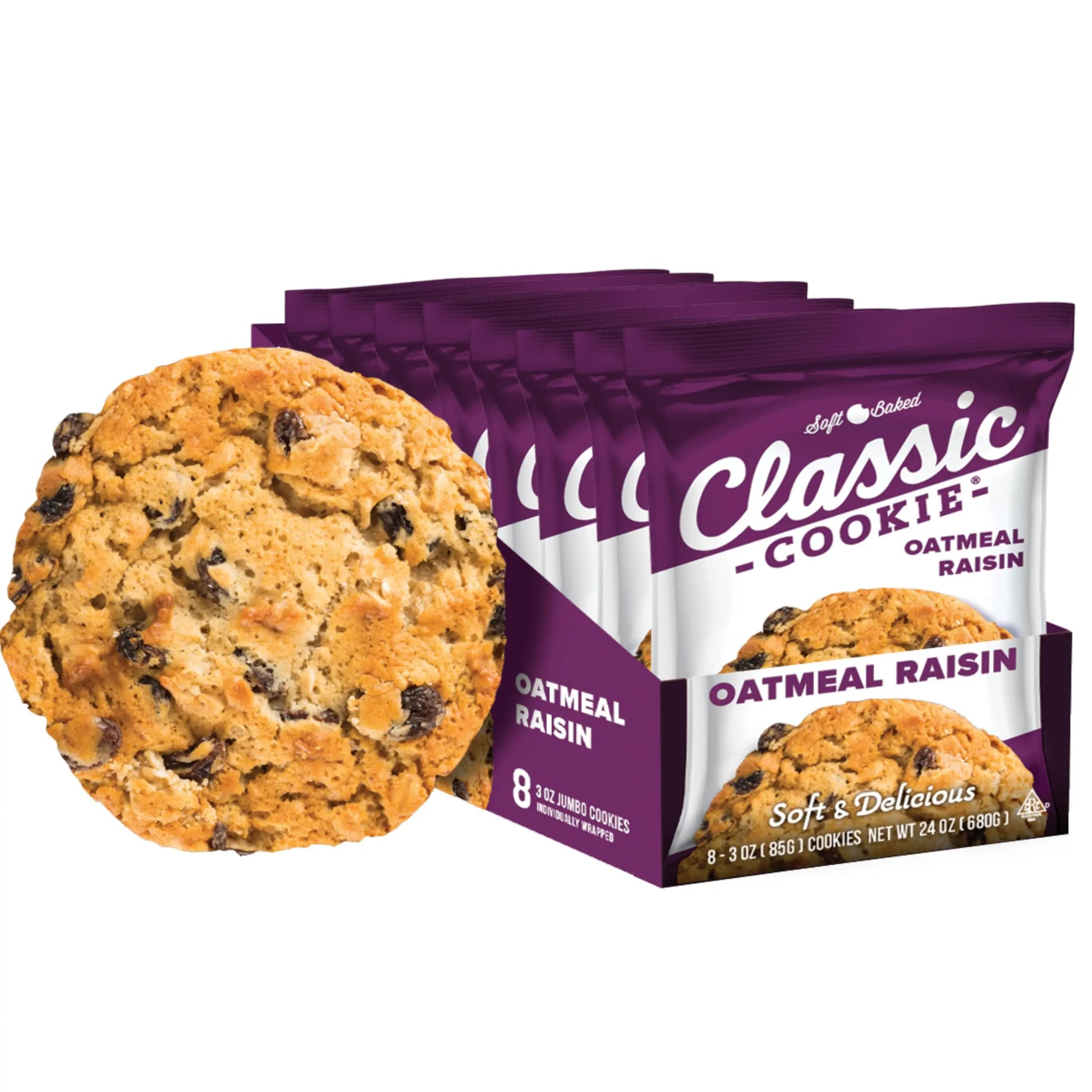 CLASSIC COOKIES OATMEAL RAISIN 8CT