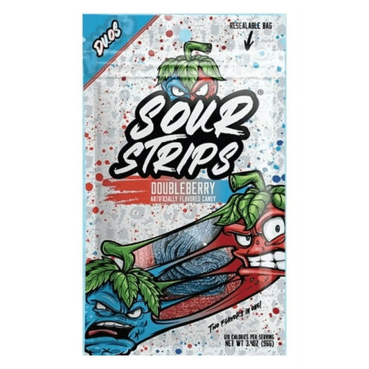SOUR STRIPS DOUBLEBERRY 12CT