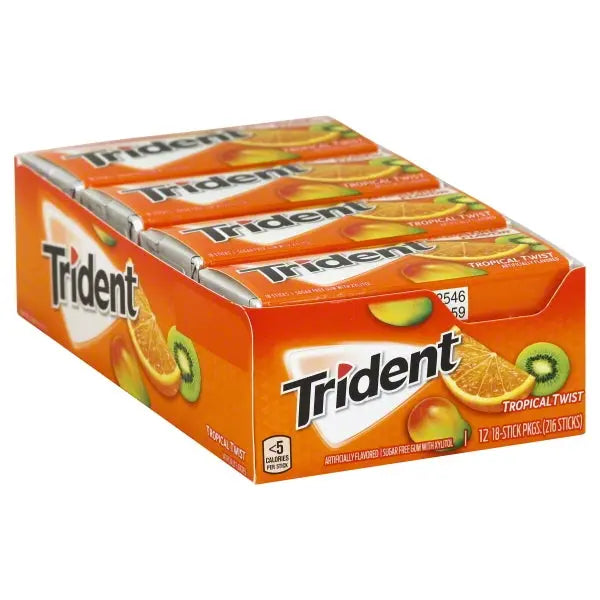 TRIDENT VALUE TROPICAL TWIST 12CT