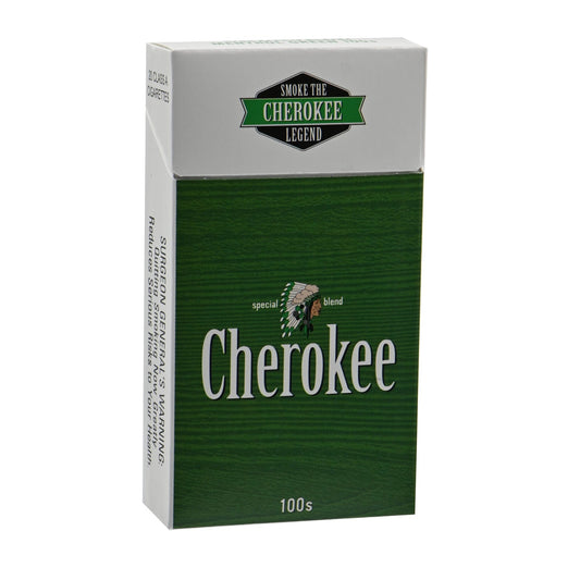 CHEROKEE MENTHOL GREEN 100 BOX