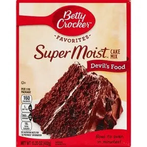 BETTY CROCKER CAKE MIX DEVIL'S FOOD 6/13.25OZ