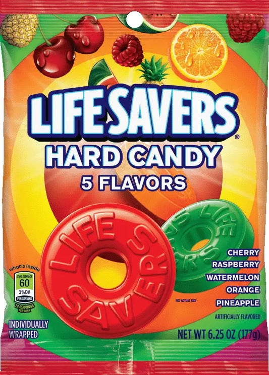 PEG LIFESAVER 5 FLAVOR 6/6OZ