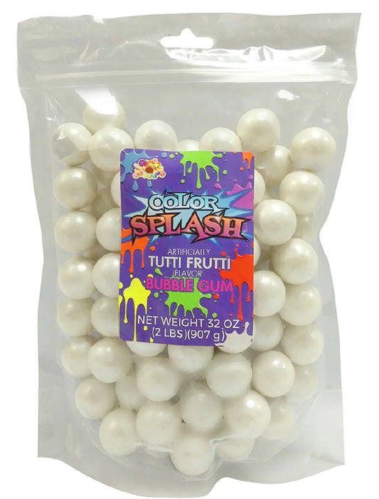 COLOR SPLASH GUMBALLS WHITE