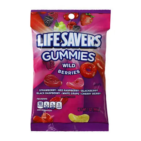 PEG LIFESAVER GUMMIES WILD BERRY 6/7OZ  