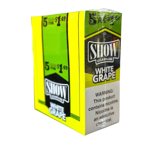 SHOW CIGARILLO 5/$1 WHITE GRAPE 15/5 PK