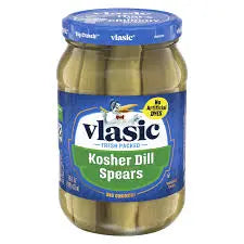 VLASIC PICKLES KOSHER DILL SPEARS 6/16OZ - Chase Cash & Carry