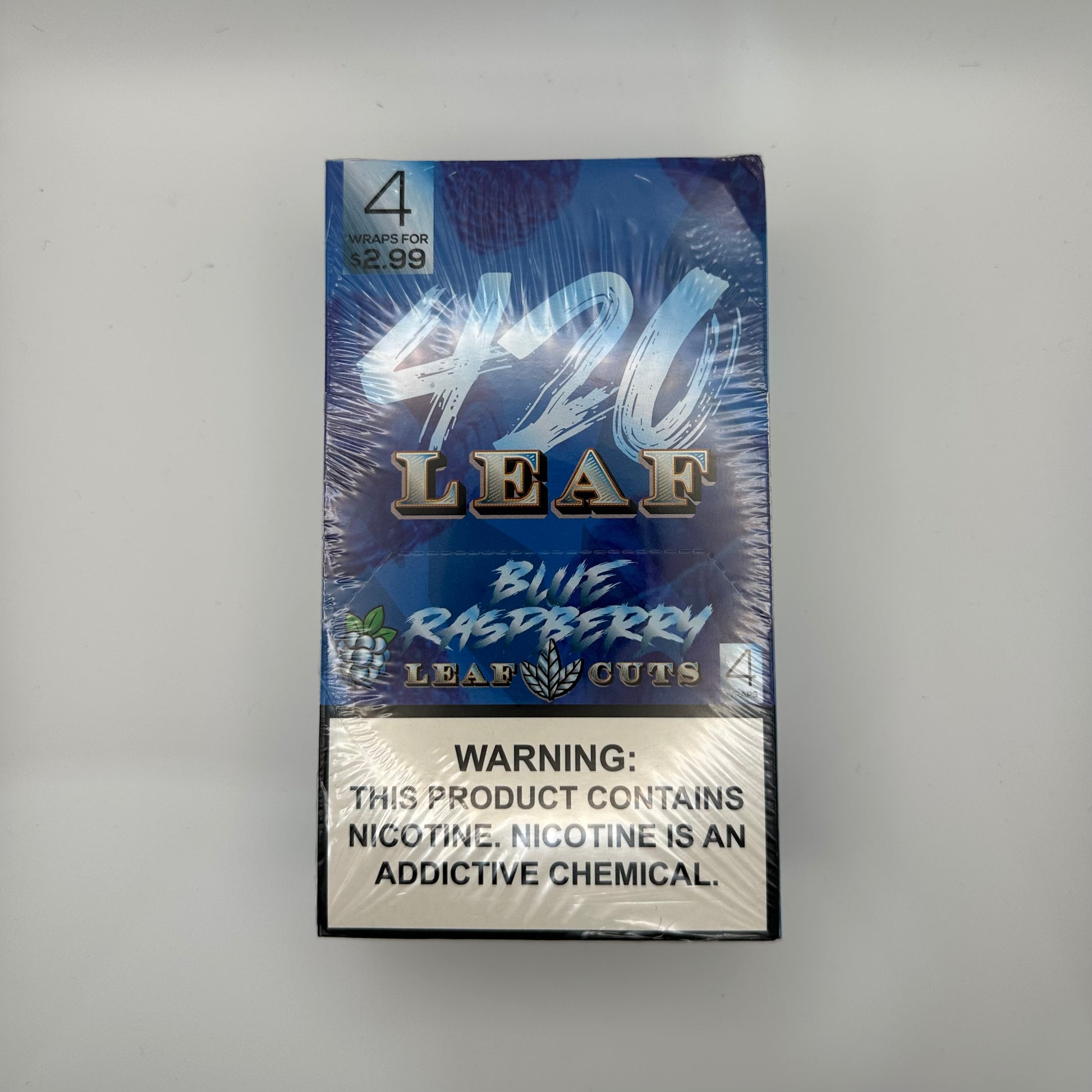 420 LEAF PP 4/$2.99 BLUE RASPEBER 12/4PK