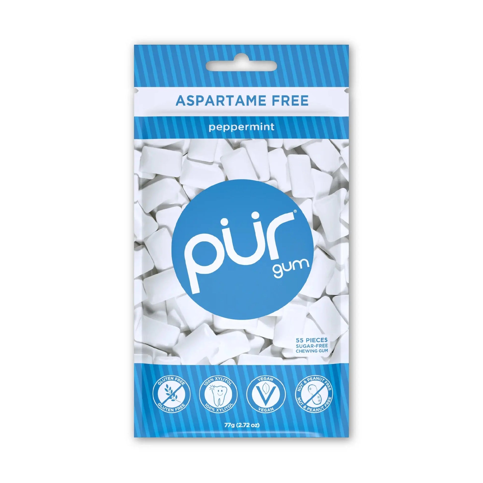 Pur Gum Bags Peppermint 12CT - Chase Cash & Carry
