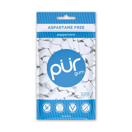 Pur Gum Bags Peppermint 12CT - Chase Cash & Carry