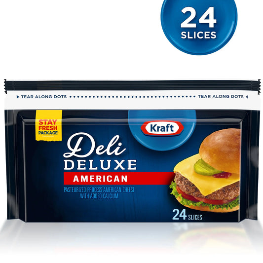 KRAFT DELI DELUXE AMERICAN SLICES 1/24CT