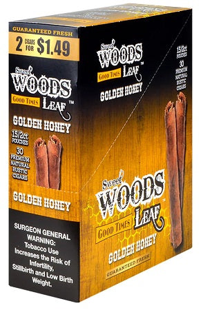 G.T LEAF 2/$1.49 GOLDEN HONEY 15CT/2PK