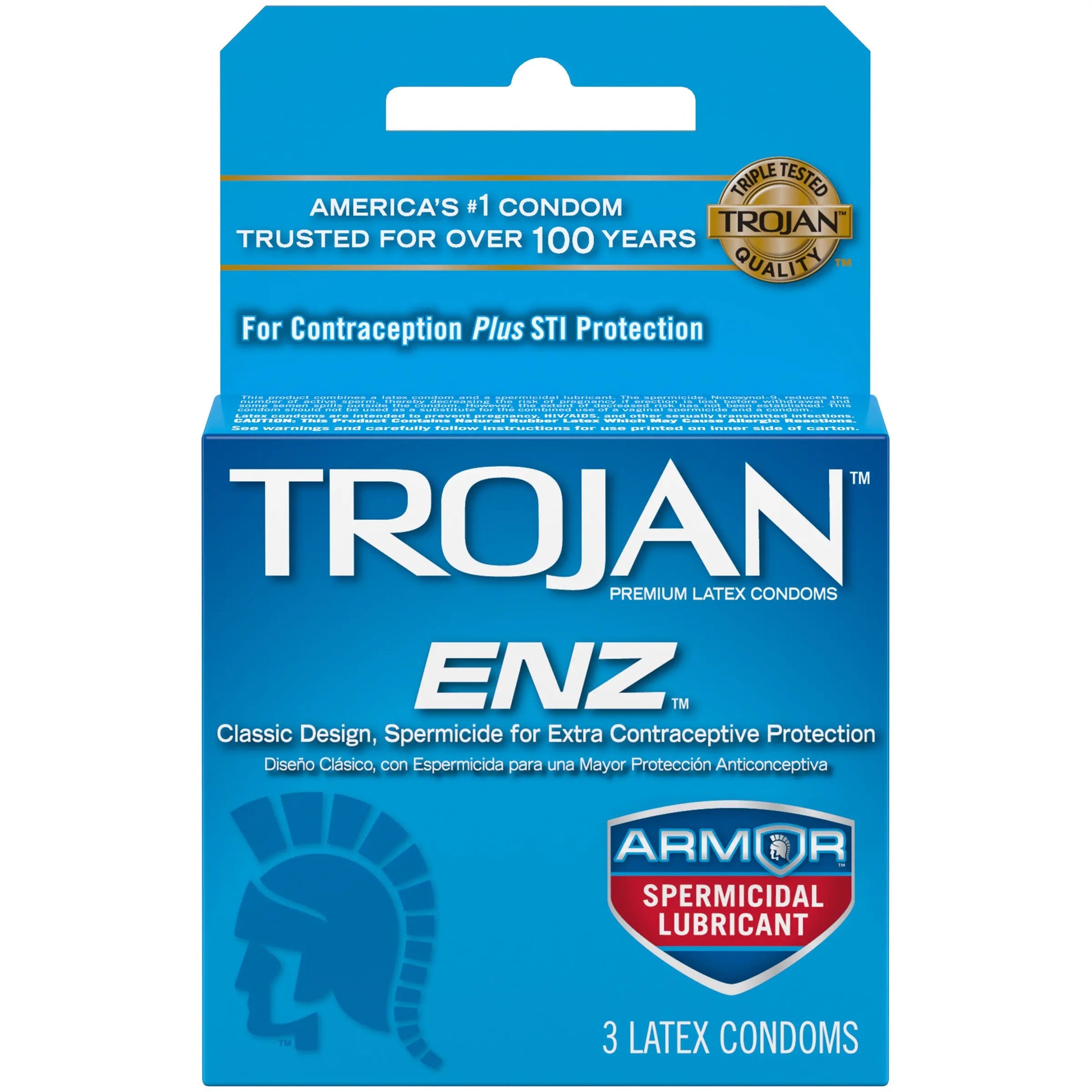 TROJAN DARK BLUE ENZ SPERMIDICAL 6PK