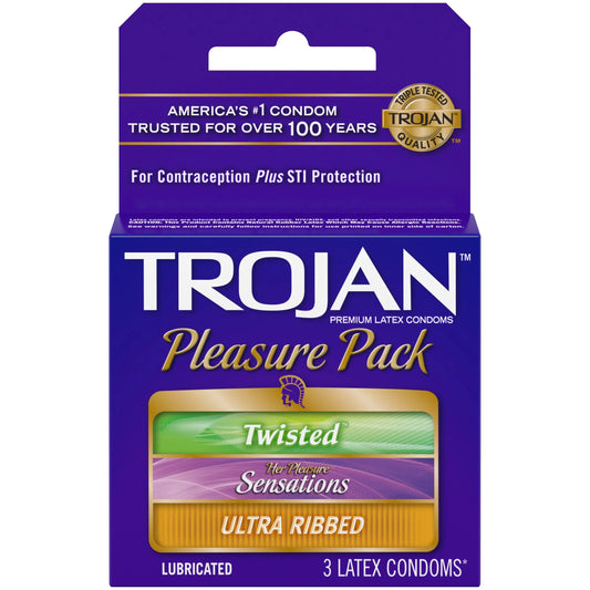 TROJAN CONDOM PLEASURE PACK 6/3PK