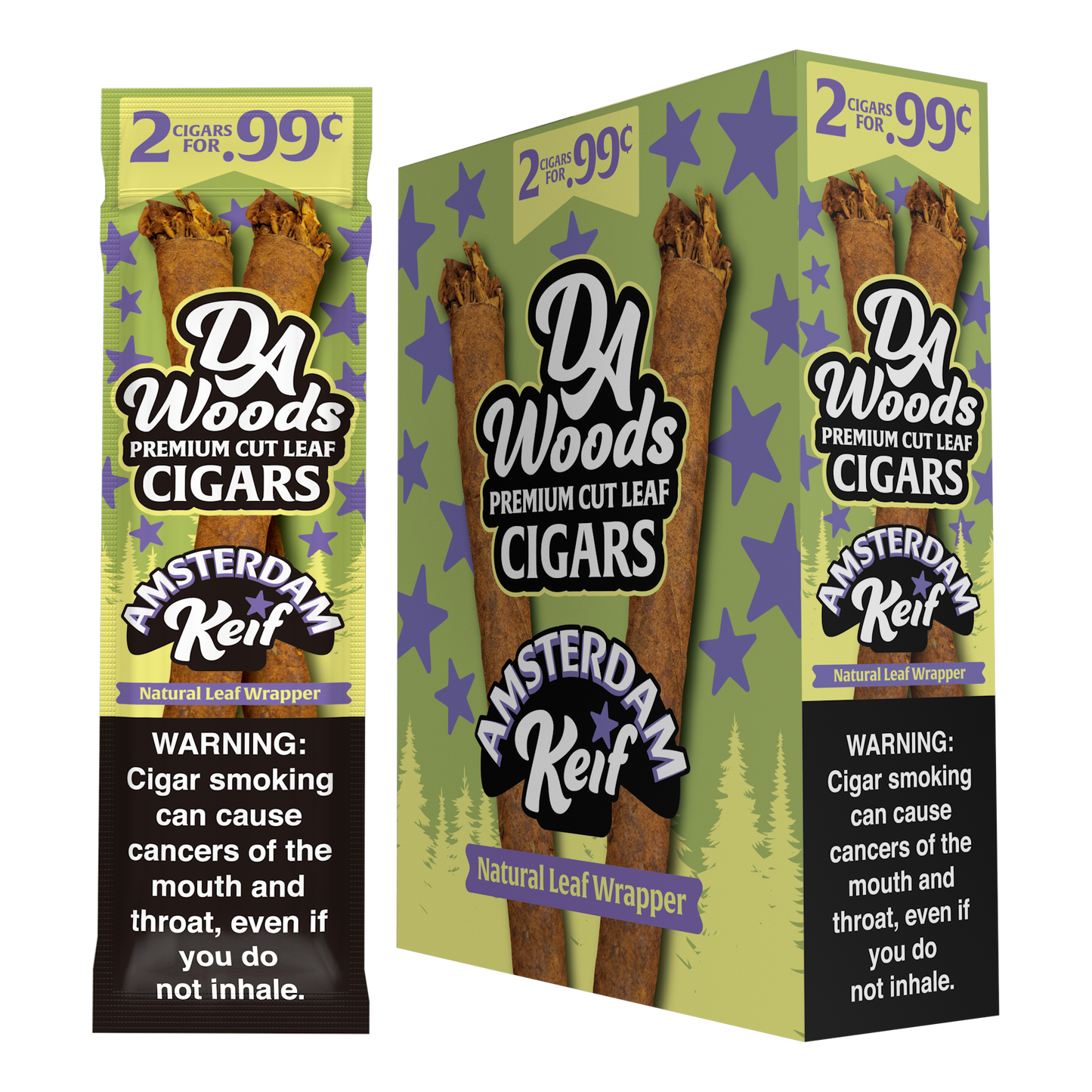 DA WOODS ROUGH CUT AMESTERDAM KEIF PP 2FOR.99