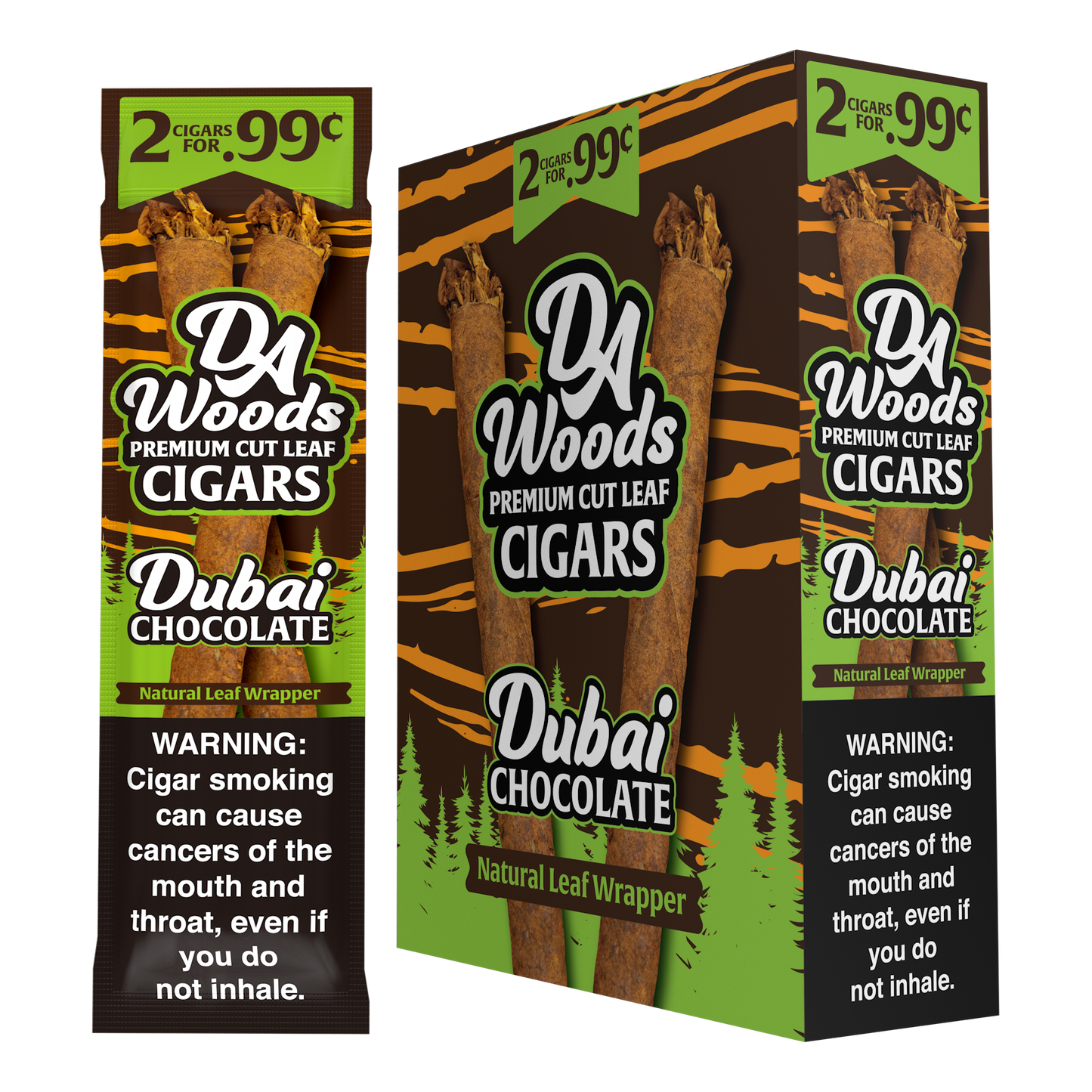 DA WOODS ROUGH CUT DUBAI CHOC PP 2FOR.99