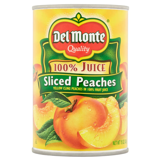 DEL MONTE SLICED PEACHES 6/15.25 OZ