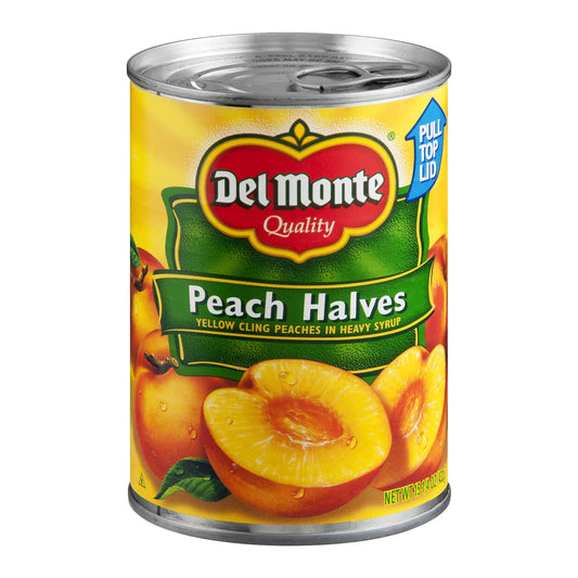 DEL MONTE PEACH HALVES 6/15.25 OZ