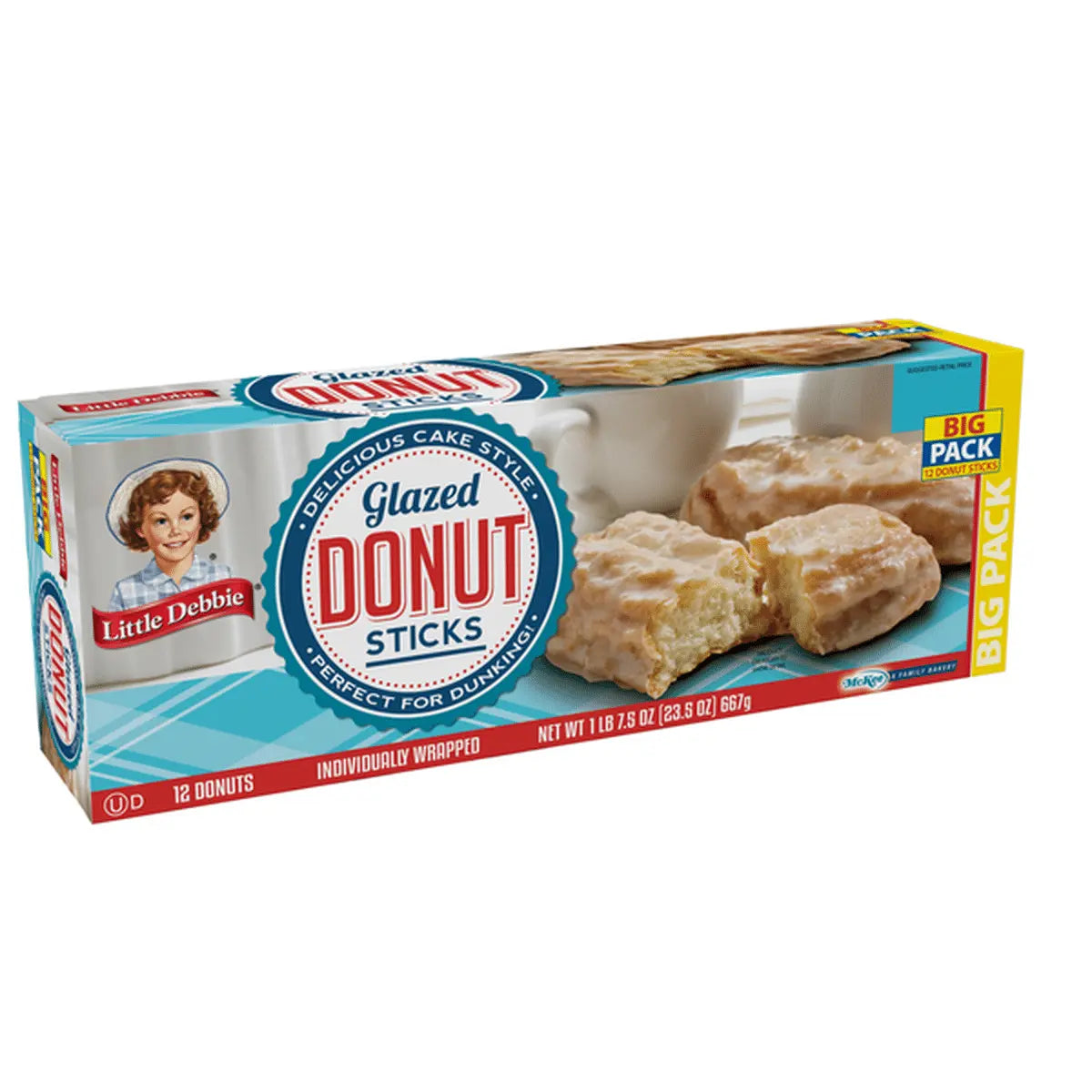 LD FROSTED DONUT STICKS 12 CT