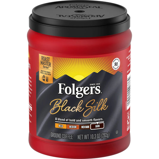 FOLGERS BLACK SILK 6/9.6 OZ