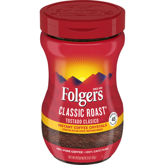 FOLGERS INSTANT COFFEE 3 OZ