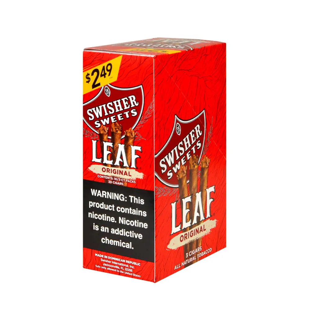 SWISHER LEAF PP $2.49 SWEET AROMATIC 3CT