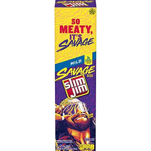 SLIM JIM SAVAGE MILD 12CT