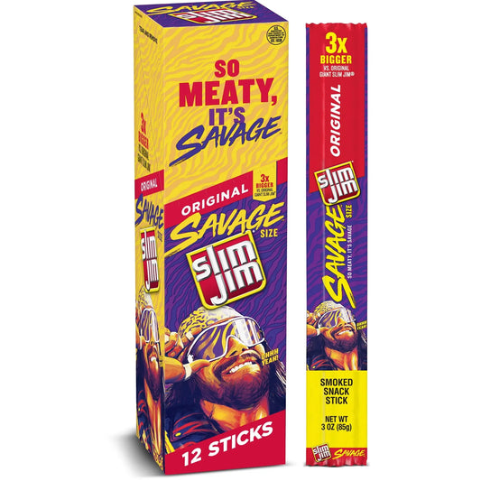 SLIM JIM SAVAGE ORIGINAL 12CT