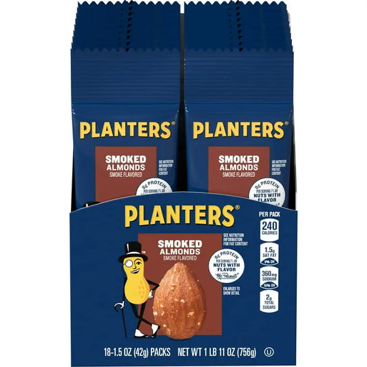 PLANTERS PEANUTS SMOKED ALMND 18CT