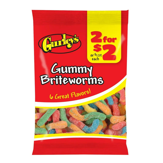 GURLEY'S 2/$2 -12CT Gummy Briteworms