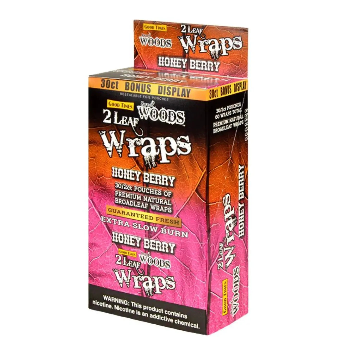G.T WOODS LEAF WRAPS 30/2 CT HONEY BERRY