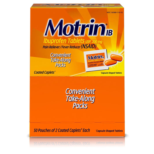 MOTRIN CAPLETS 50/2PK