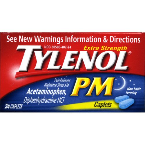 TYLENOL PM CAPLETS 3/24CT