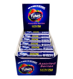 TUMS ASSORTED BERRY 12CT