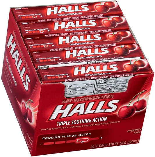 HALLS CHERRY 20CT
