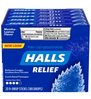 HALLS MENTHOL LYPTUS 20CT