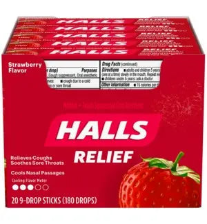HALLS STRAWBERRY 20CT