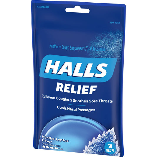HALLS BAG MENTHOL LYPTUS 6 CT