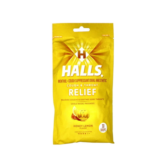 HALLS BAG HNY-LEMON 6 CT
