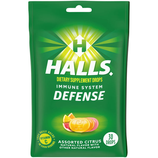 HALLS BAG DEFENSE ASST CITRUS 6 CT