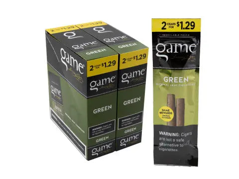 GAME 2/$1.29 GREEN CIGARILLO