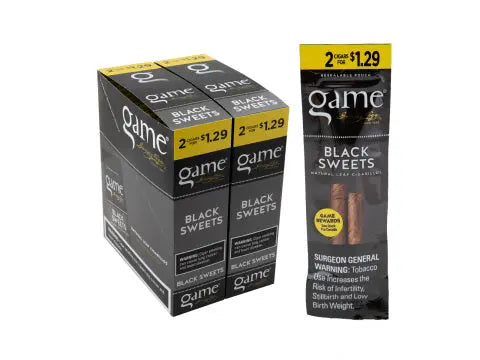 GAME 2/$1.29 BLACK CIGARILLO