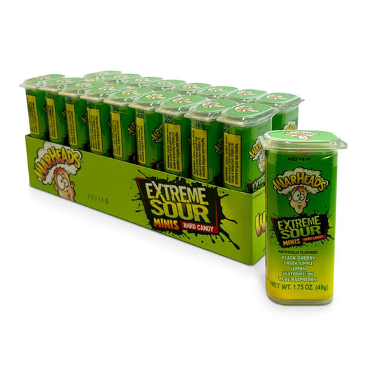 WARHEADS EXTREME SOUR MINIS 18CT
