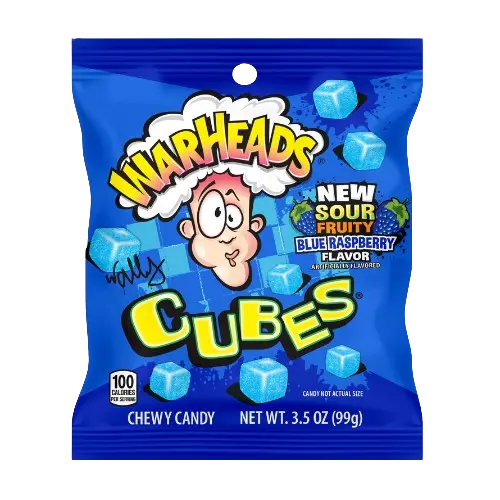 PEG WARHEADS EXTREME BLUE RASP 6/3.5OZ