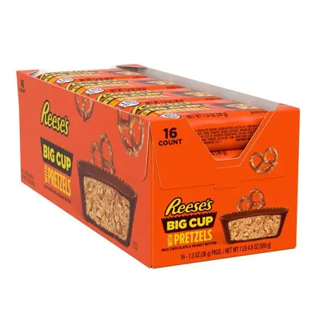 REESE'S BIG CUP W/PRETZELS 16CT