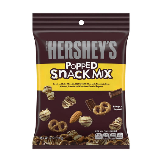 PEG HERSHEY'S POPPED SNACK MIX 6/4OZ