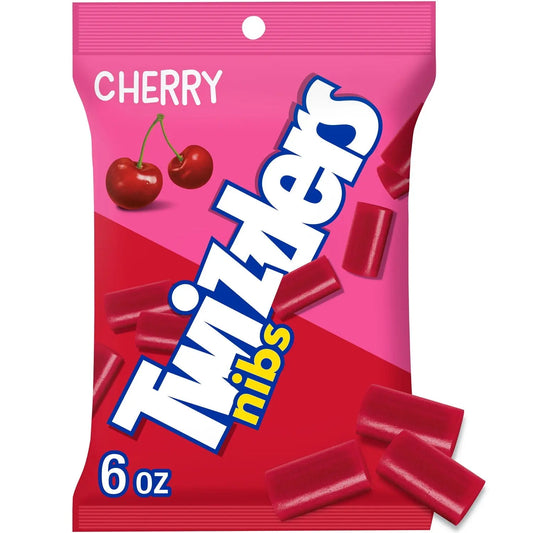 PEG TWIZZLER NIBS CHERRY 6/6OZ