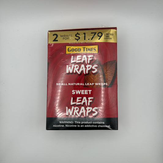 G.T Leaf Wraps 2/$1.79 Sweet - Chase Cash & Carry