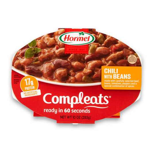 HORMEL COMPLEATS CHILI W BEANS 10OZ
